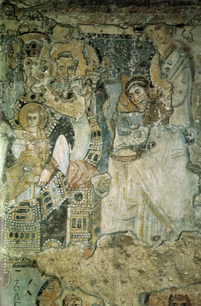 Annunciation ca. 565 Santa Maria Antiqua Rome